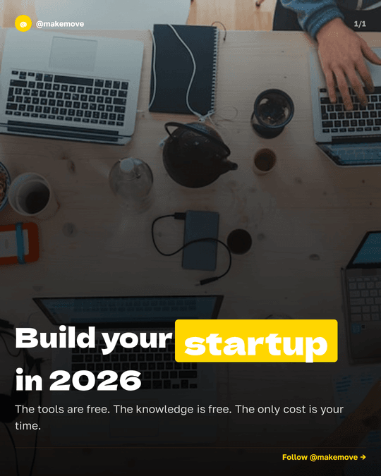 Startup slide — Build your startup in 2026